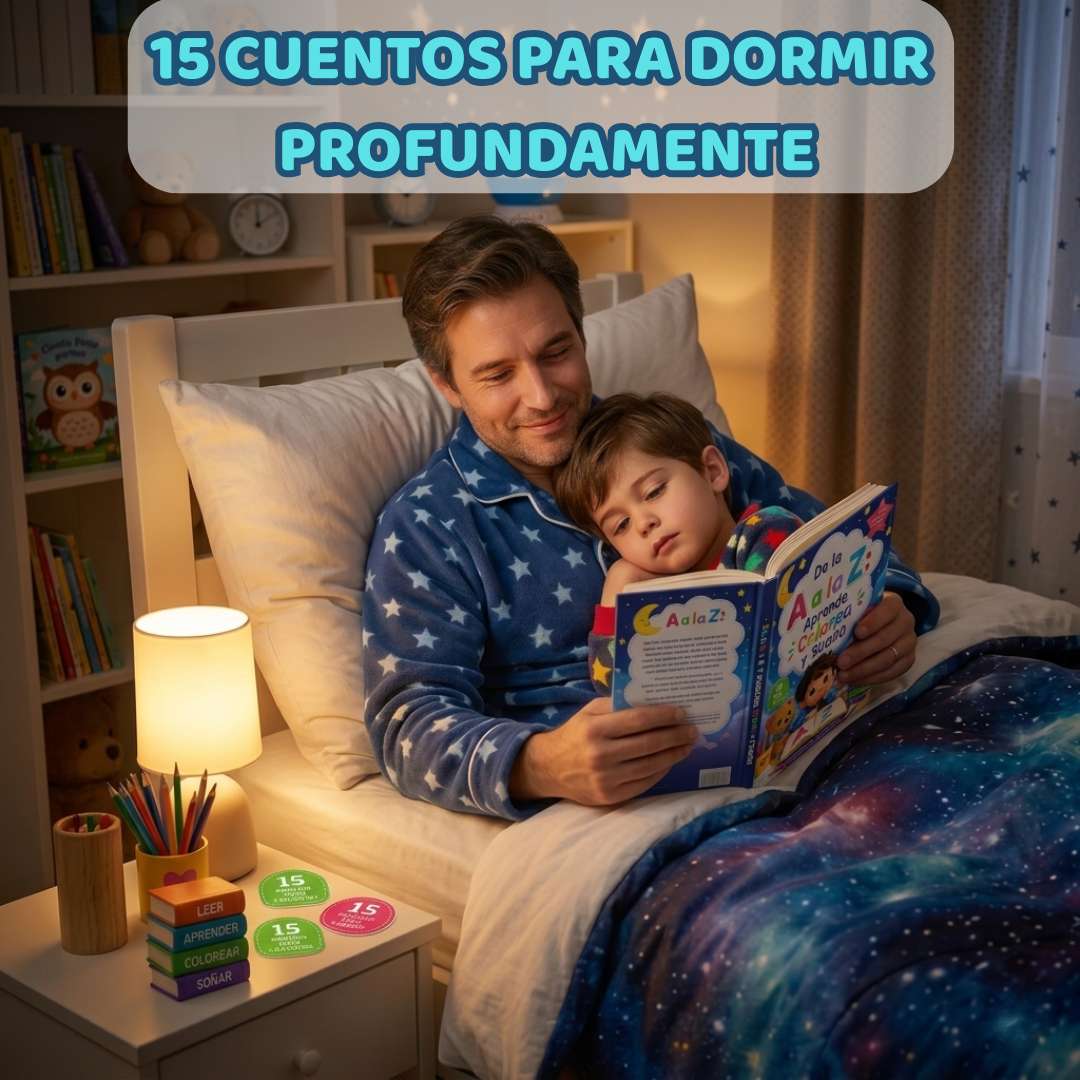 Libro De la A a la Z: Aprende, Colorea y Duerme Feliz