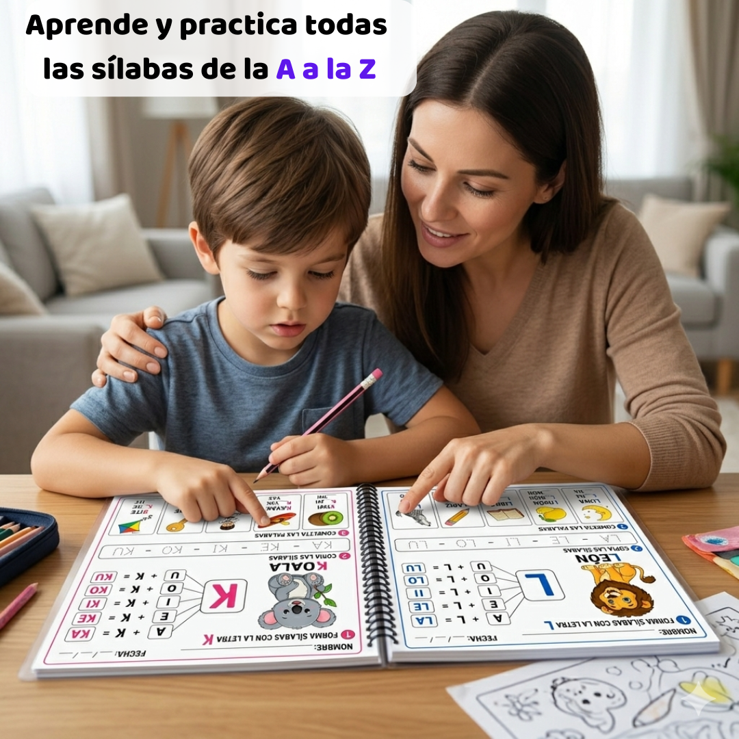 Libro De la A a la Z: Aprende, Colorea y Duerme Feliz